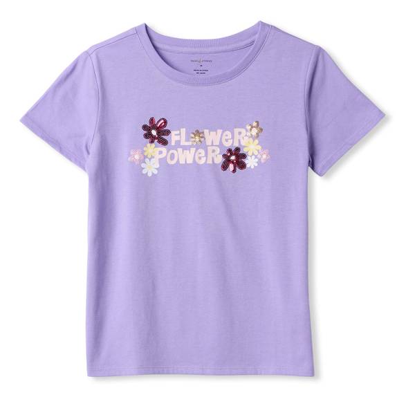 Photo of Girl's Sequin Flower Power Tee