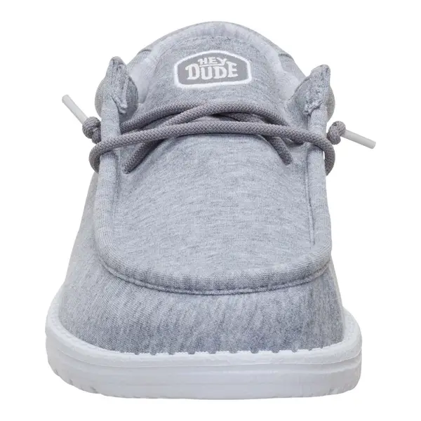 Hey Dude Men's Wally Stretch Jersey Shoes, Grey, 7 - 45433-030-7