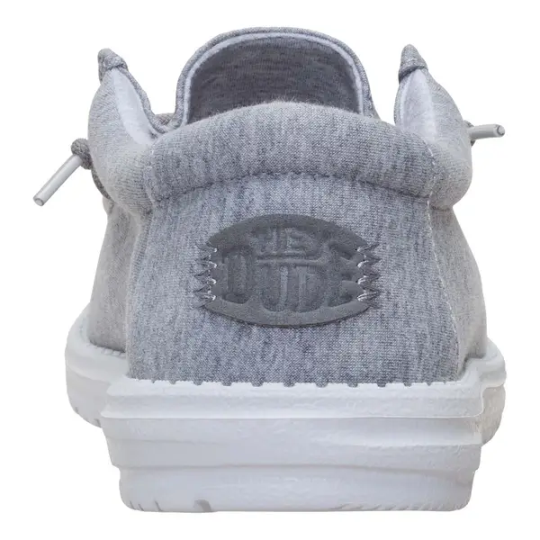 Hey Dude Men's Wally Stretch Jersey Shoes, Grey, 7 - 45433-030-7
