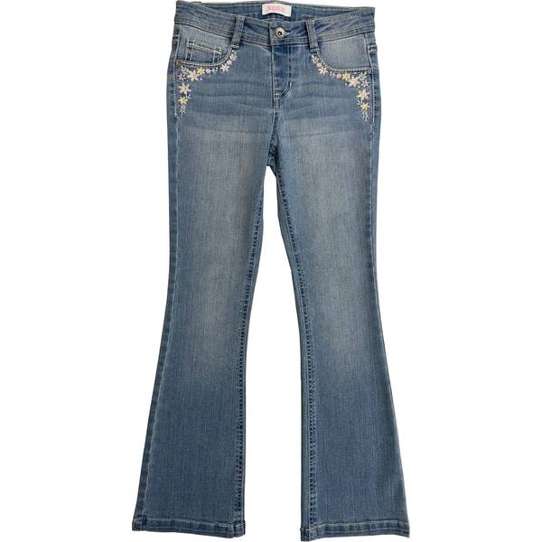 Photo of BG Floral Pkt Flare Jean Med Wash