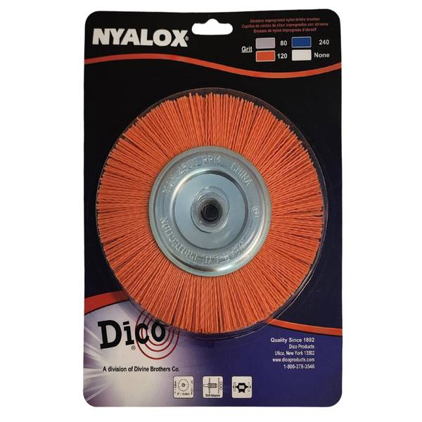 Photo of 6" x 1/2" Nyalox Orange Medium Wheel Brush