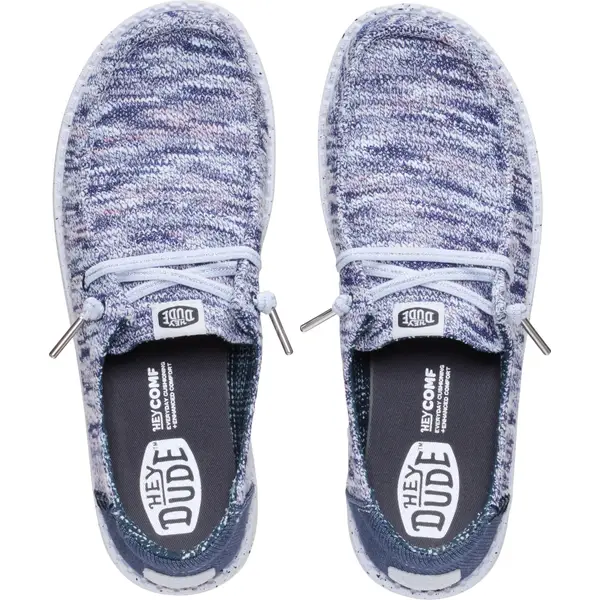 Hey Dude Women's Wendy Knit Shimmer Navy - 45818-4HQ-6 | Blain's