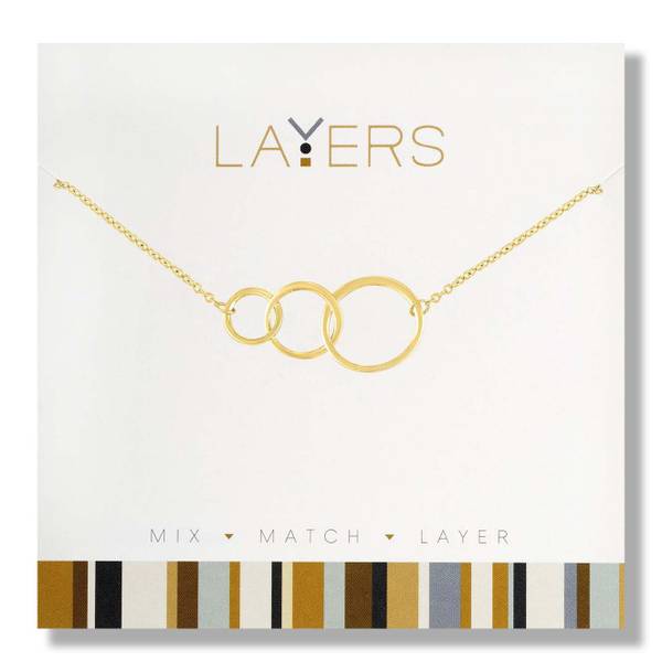 Photo of Trio Open Circles Necklace