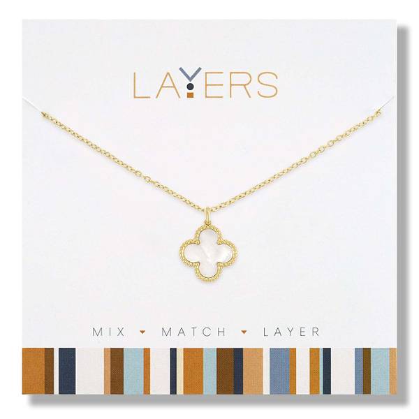 Photo of Beaded Quatrefoil Necklace