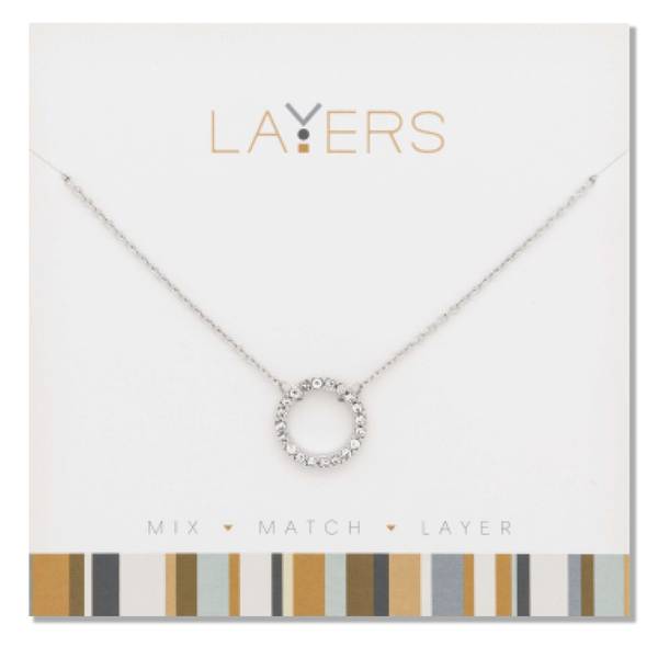 Photo of CZ Decor Circle Necklace