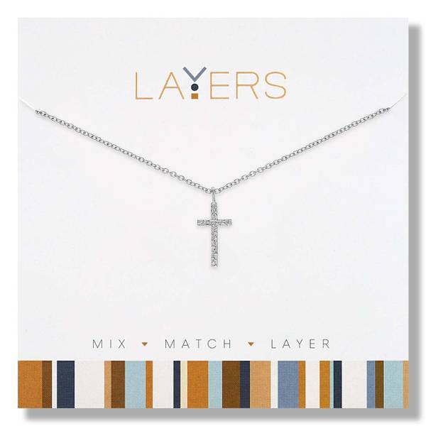 Photo of Hammered Cross Necklace