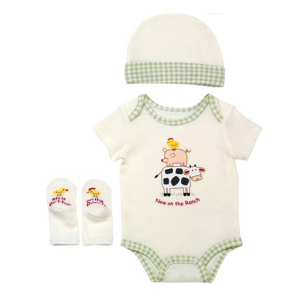 Photo of Infant's "New On The Ranch" Bodysuit Set