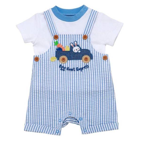 Photo of Infant Boys "Egg Hunt Express" Shortall Set