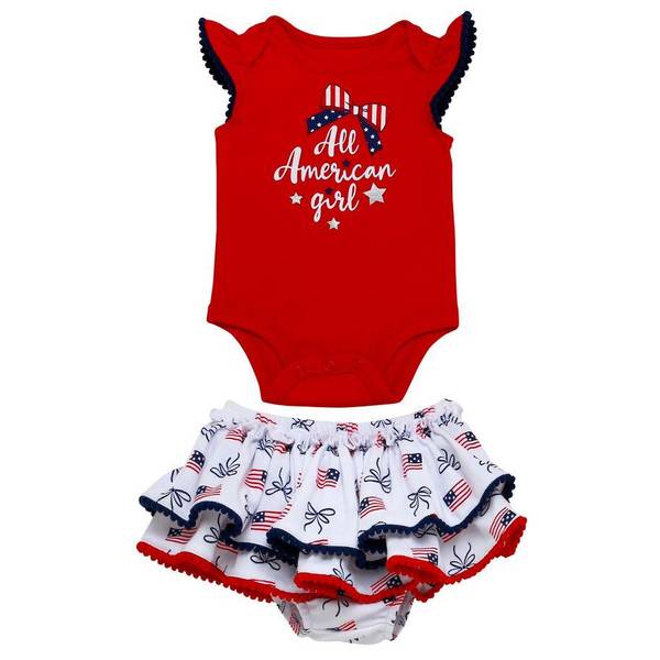 Photo of Infant Girl's All American Girl Bloomer Set