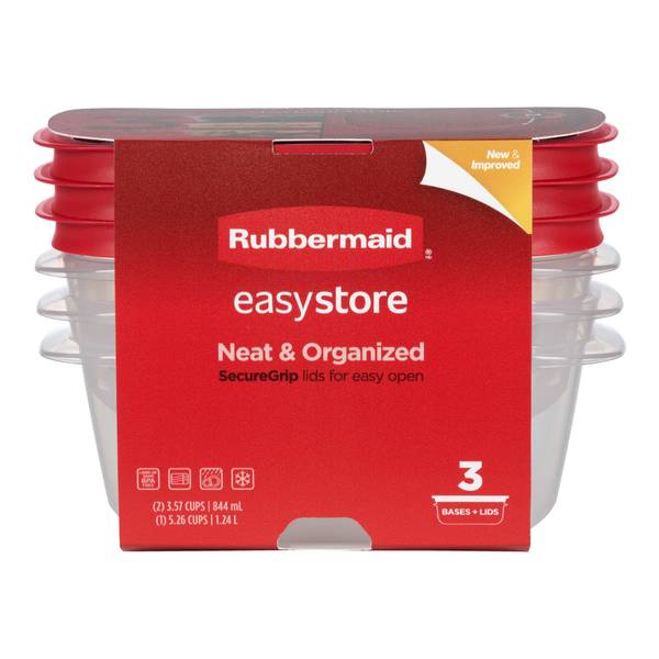 Photo of 3-Pack EasyStore Rectangle Containers