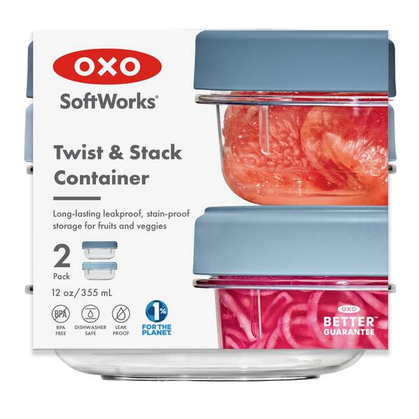 Photo of 2-Pack Soft Works 12 oz Twist 'n Stack Container