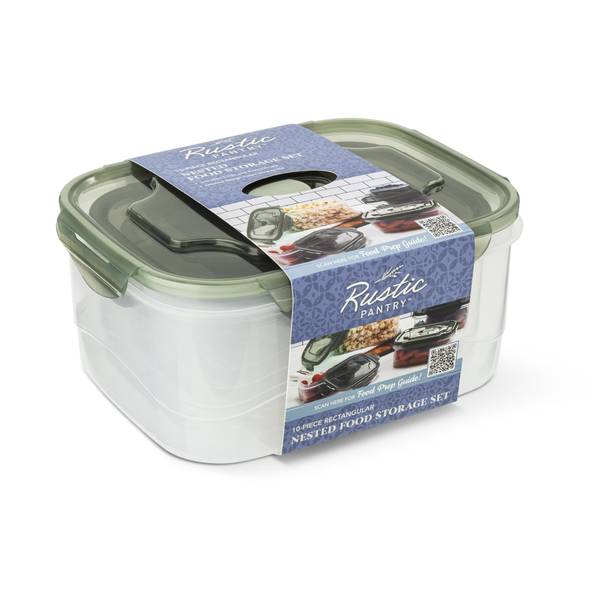 Photo of 10-piece Rectangular Food Storage Set