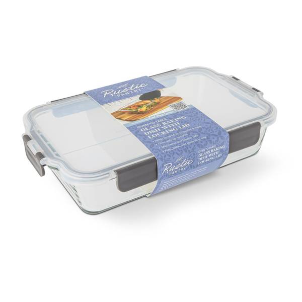 Photo of 2-quart Oven to Table Glass Baking Dish with Locking Lid