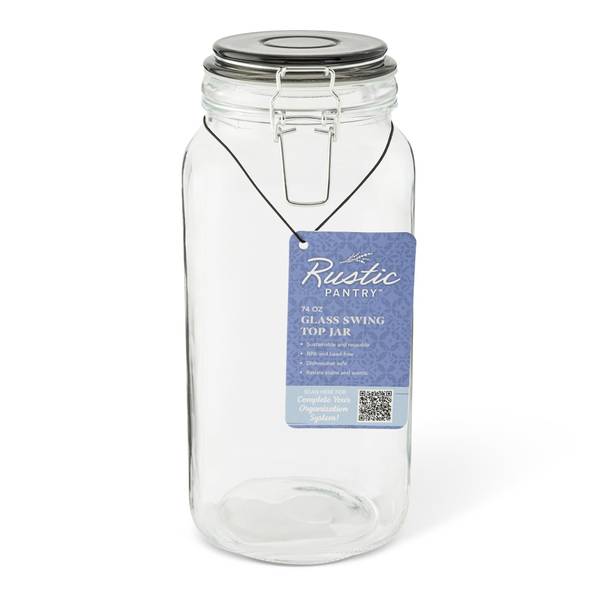 Photo of 74oz Glass Swing Top Jar
