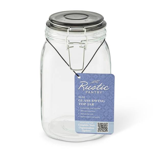 Photo of 50oz Glass Swing Top Jar