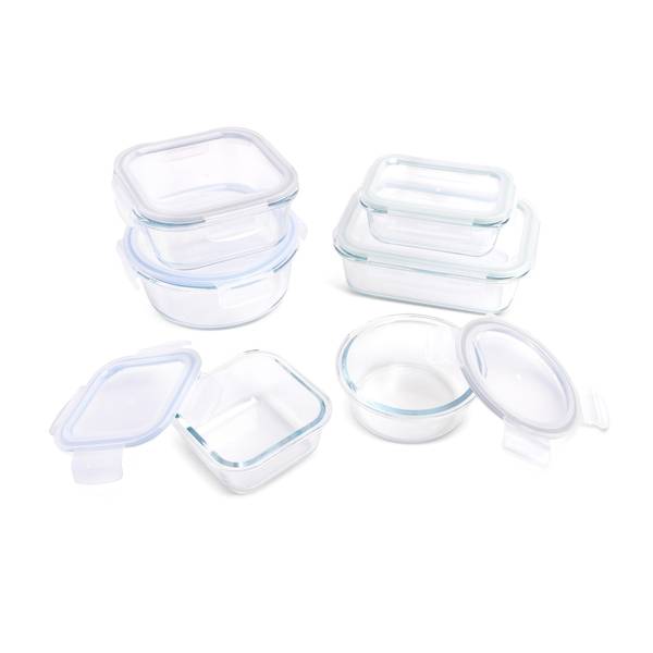 Rustic Pantry 12-Piece Mixed Glass Food Storage Set