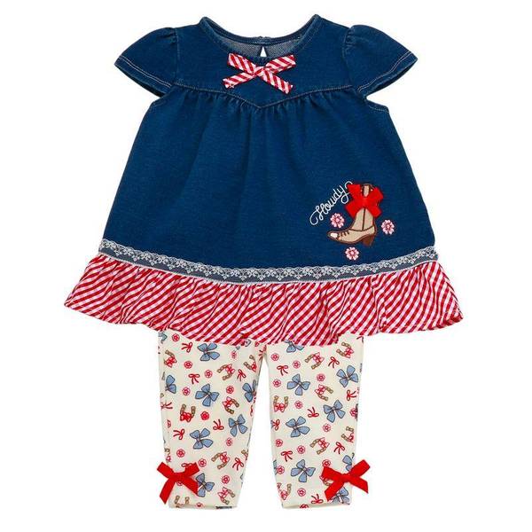 Photo of Infant Girl's Western Ranch Legging Set