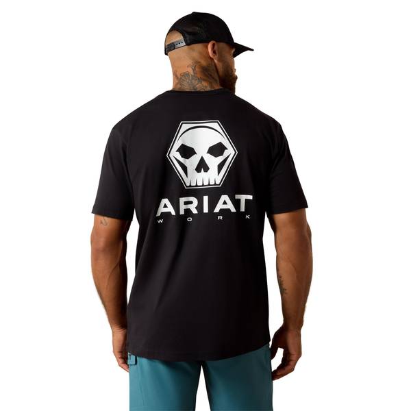 Photo of Men's Rebar Cotton Strong Bolt Skull T-Shirt