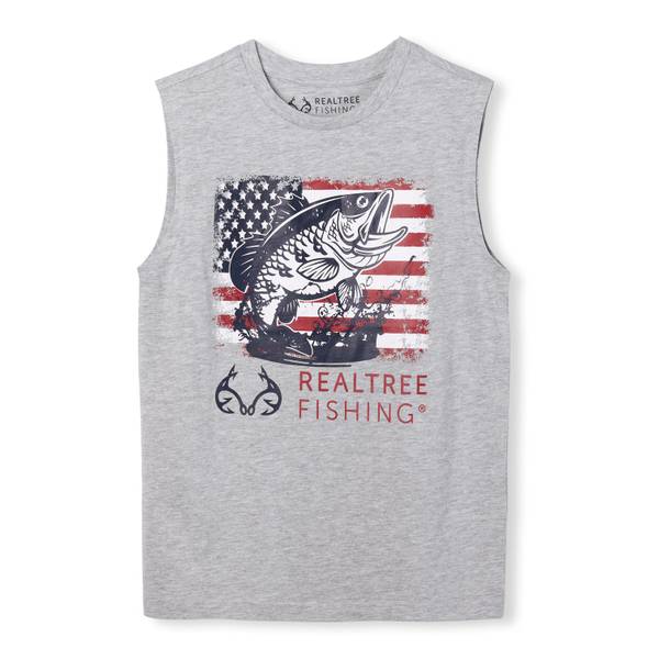 Photo of Boy's Americana Flag and Fish Tee