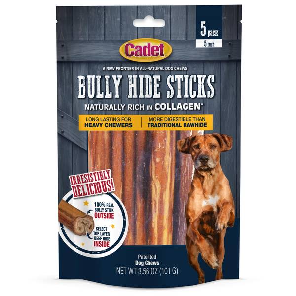 Photo of 5-Count Small Bully Hide Sticks All-Natural Dog Chews