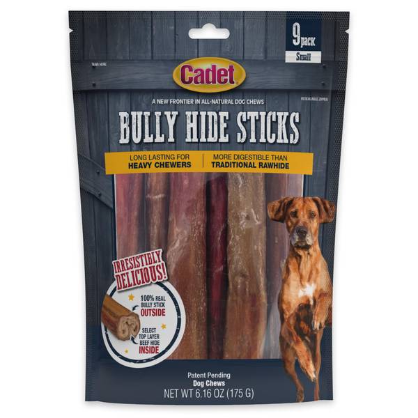 Photo of 9-Count Small Bully Hide Sticks All-Natural Dog Chews