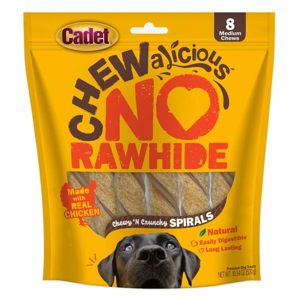 Photo of 7-Count Chewalicious Chewy 'N Crunchy Rawhide-Free Natural Spirals Chicken Dog Treat