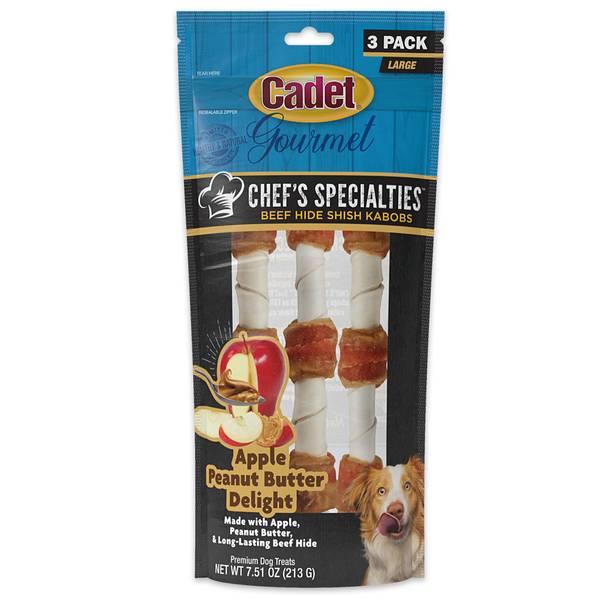 Photo of 3-Count Chef's Specialties Beef Hide Shish Kabob Dog Treats