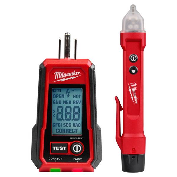 Photo of Digital GFCI Receptacle Tester and Voltage Detector