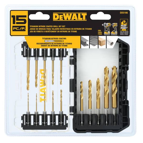 Photo of IMPACT READY 15-Piece Titanium Nitride Coating Drill Bit Set