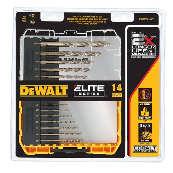 Photo of ELITE SERIES 14-Piece Cobalt Drill Bit Set