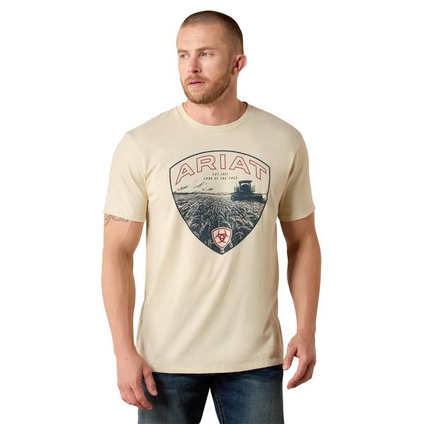 Photo of Men's Land of the Free Farm Shield Classic Fit T-Shirt