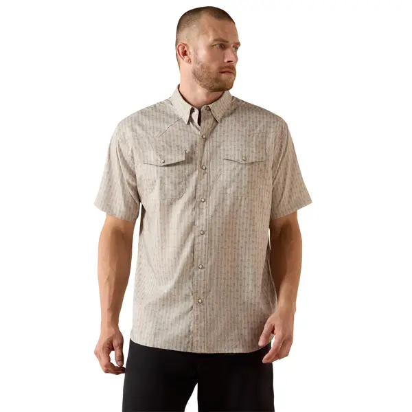 ARIAT Men's Printed Western VentTEK Classic Fit Snap Shirt