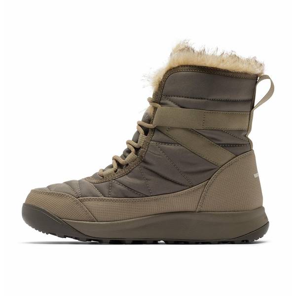 Columbia Minx Shorty IV Insulated Waterproof Winter Boots for Women - Wet Sand/Khaki