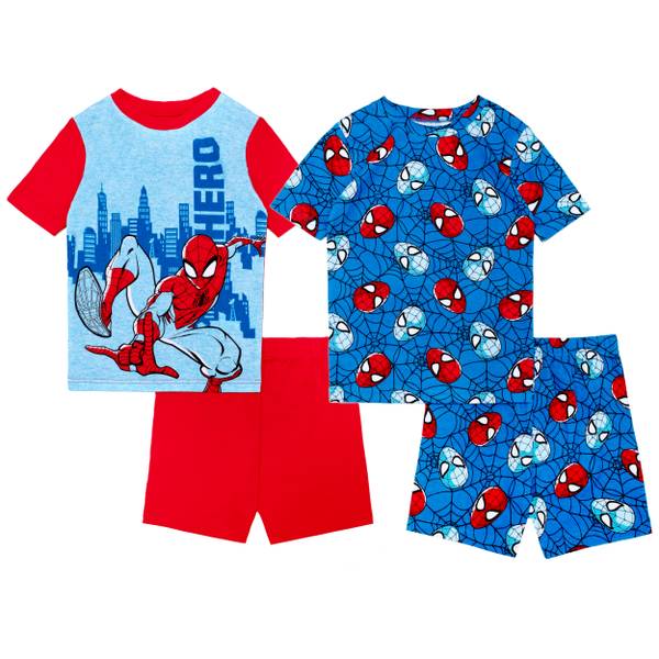 Photo of Boy's 4-piece 100% Cotton Spiderman Sleep Set