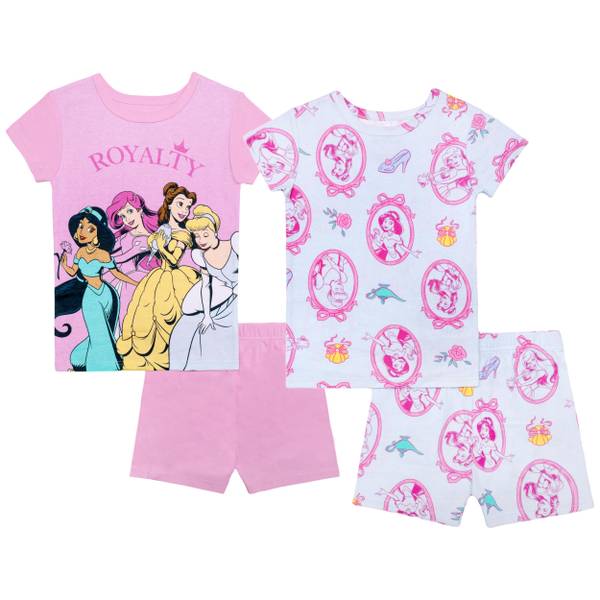 Photo of Girl's 4-Piece Disney Princess Royalty Pajama Set
