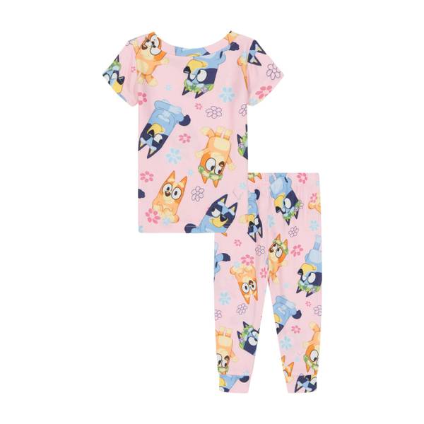 Photo of Toddler Girl's 2-Piece Bluey Flowers Sleep Set
