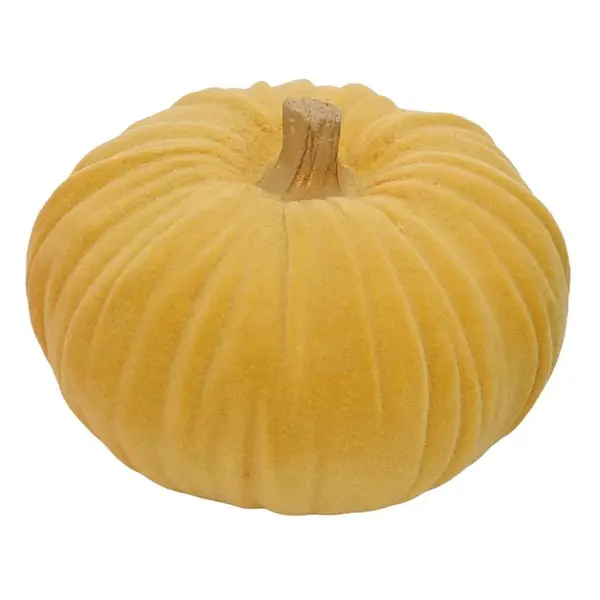 Transpac Imports Inc. Resin Flocked Pumpkins, Assorted - TH02892