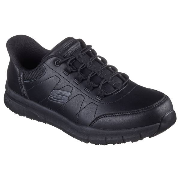 ちゃ～やまぶぅ Skechers Men's Nampa Slip-In's Bungee Shoes, Black, 8 - 200293-BLK