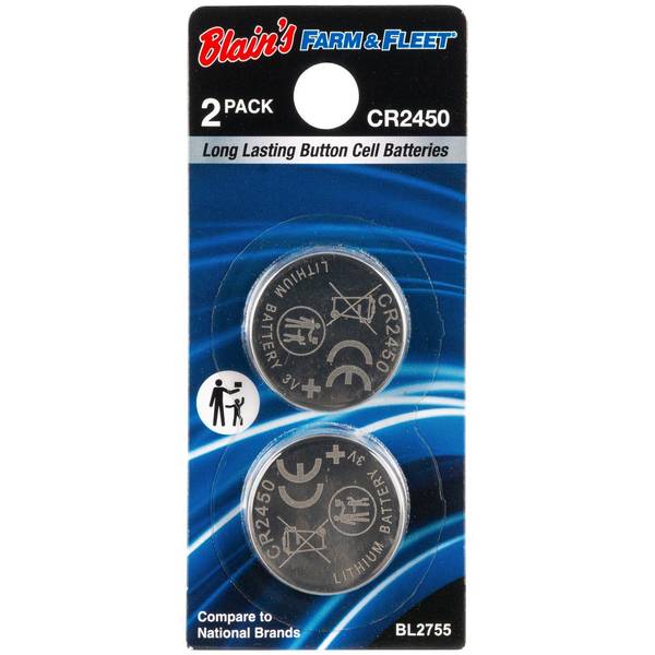 Photo of 2-Pack CR2450 Button Cell Batteries