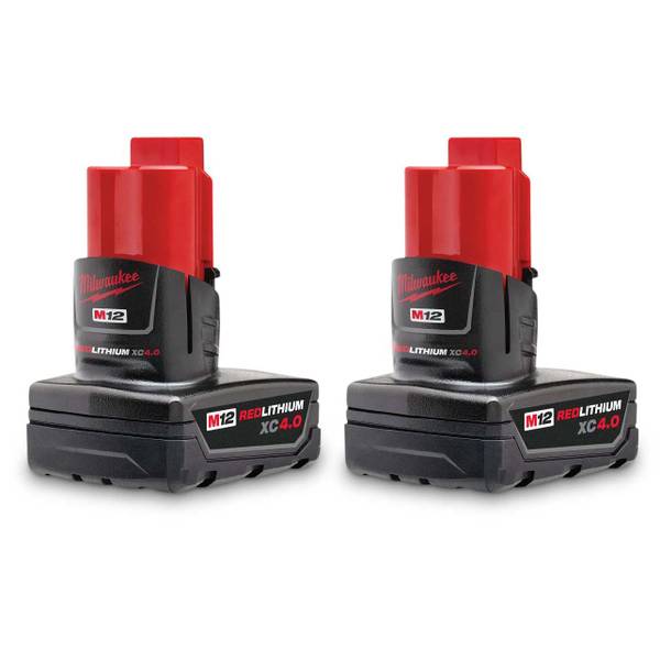Photo of 2-Pack M12 REDLITHIUM XC4.0 Battery