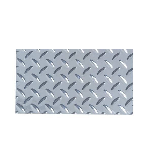 Photo of 12 in. x 24 in. x .025 in. Silver Aluminum Sheet Diamond Tread