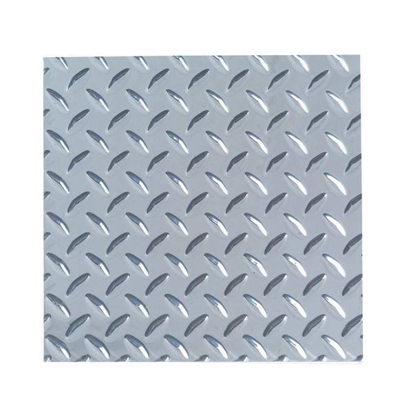 Photo of 36 in. x 36 in. x .063 in. Silver Aluminum Sheet Diamond Tread