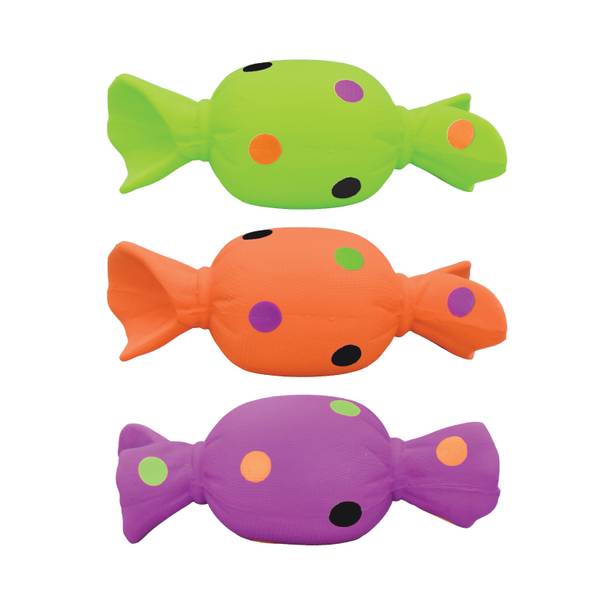 Photo of Latex Candy with Polka Dots Assorted Dog Toy