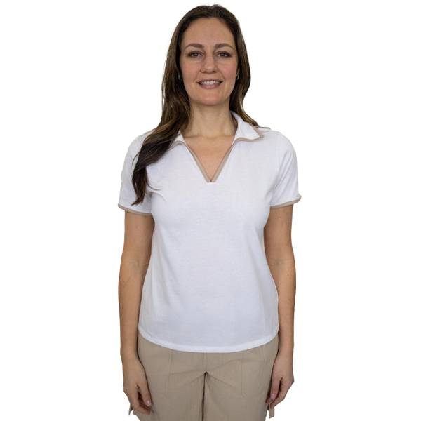 Photo of Women's Short Sleeve Contrast Binding Polo