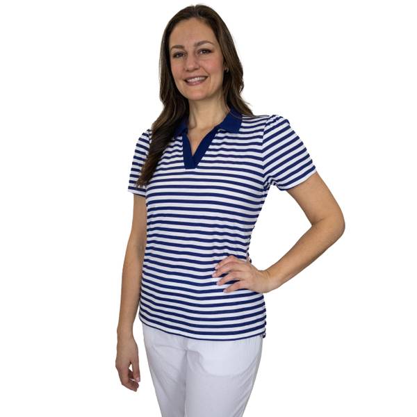 Photo of Women's Short Sleeve Slit Neck Polo