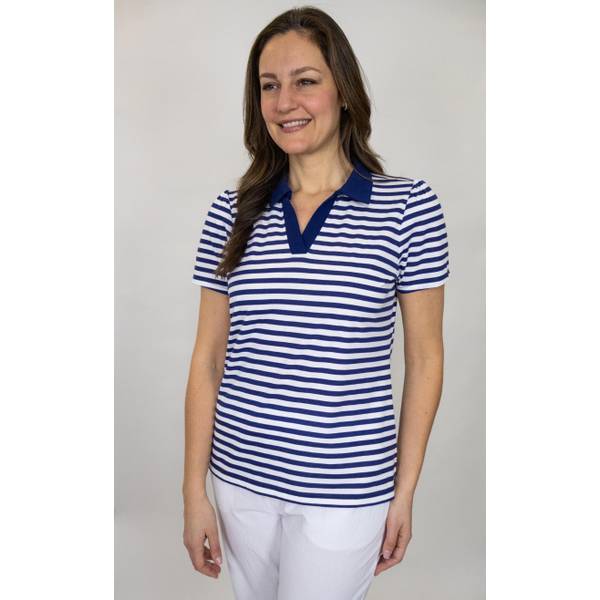 Photo of Women's Short Sleeve Slit Neck Polo