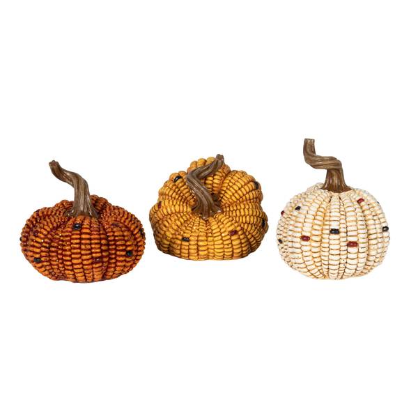 Photo of 3.9" Harvest Corn Pumpkins, Assorted