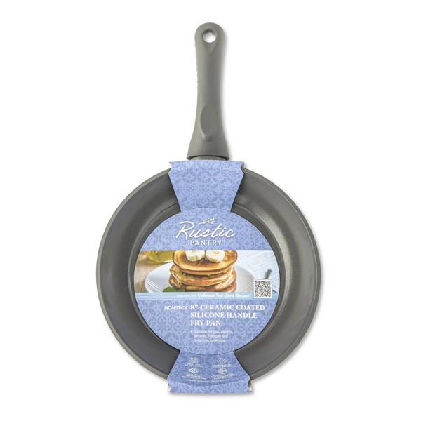 Photo of Nonstick 8" Ceramic Coated Silicone Handle Fry Pan