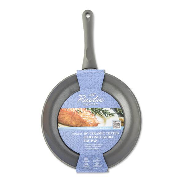 Photo of Nonstick 10" Ceramic Coated Silicone Handle Fry Pan