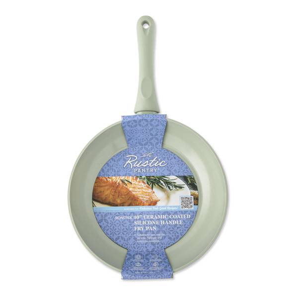 Photo of Nonstick 10" Ceramic Coated Silicone Handle Frypan